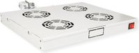 ROLINE 19-inch ventilatorunit 4 ventilatoren, Thermostaat grijs