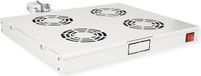 ROLINE 19-inch ventilatorunit 4 ventilatoren, Thermostaat grijs