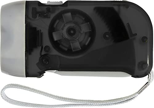 noTrash2003 Batterij vrije LED Dynamo Zaklamp Dynamo Light - Zwart