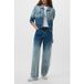 French Connection Dallas Veste en jean Ombre bleu vintage Taille : 6