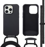 imoshion Color Backcover met afneembaar koord met MagSafe voor de Apple iPhone 14 Pro - Zwart