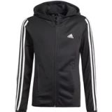 adidas Kinder sweatshirt met capuchon en ritssluiting Designed To Move 3-Bandes