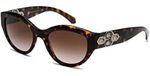 Bvlgari Sonnenbrille für Damen, Modell Serpenti, Farbe Dunkelbraun, Referenz 0BV8221B, Modell 504/13, Größe 53
