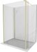 Mexen Kioto paroi de douche Walk-in 140 x 90 x 30 , transparent, or brossé
