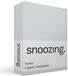 Snoozing Flanel Topper Hoeslaken - Lits-jumeaux (180x200 cm) - Grijs