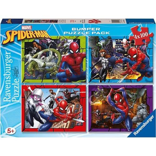 Ravensburger 120010760 Marvel: Spider-Man 4x100 elementen Puzzel