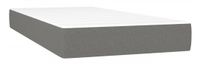 vidaXL Boxspringbed met matras en LED-verlichting, donkergrijs, 200x200 cm, stof