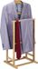 Relaxdays dressboy bamboe, dames & heren, slaapkamer, kledingstandaard, HxBxD: 98,5 x 47 x 36 cm, kledingbutler, naturel