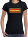 Bellatio Decorations T-shirt Dames Portugal Zwart XS