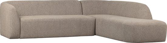 BePureHome Sloping Corner Sofa Right - Polyester - Natural - 274x87x77cm