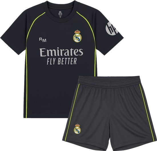 Real Madrid CF Real Madrid Uit Tenue 25/26 - Maat 152 - Sportkledingset - Unisex - Donkerblauw