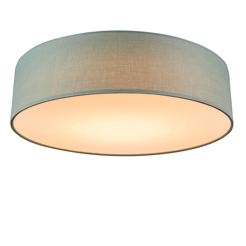 QAZQA CL Drum LED 40 Plafondlamp 1 lichts H 125 mm groen