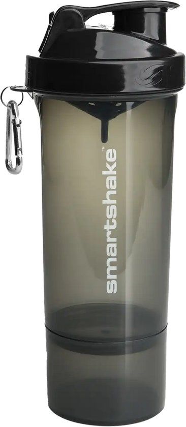SmartShake Slim 500ml - Black Gunsmoke