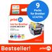 print24 Cartouches d'encre pour Brother LC421XL, multipack (BK/C/M/Y), 9 pièces