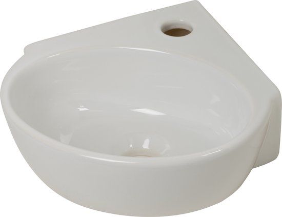 Plieger Corner Hoekfontein Wit - Halfrond - 29.6 cm