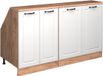 Vicco Rion Kastenset voor schuine wand – 140 cm Set van 2 kastrompen 60 cm diepte Wit Landhuis