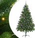 vidaXL Kerstboom met 300 LED-lampjes, inclusief standaard, groen, 210 cm, PE