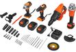 KRAFT&DELE Accu-gereedschapset in koffer, 3x21V, 3000 mAh