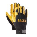 RS RACER Montagehandschoenen van varkensleer, maat 09, 1 paar, geel, zwart, type mechanics, werkhandschoenen, leer, leren handschoenen, beschermende handschoenen, met klittenbandsluiting