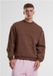 Urban Classics Fluffy Crewneck sweater/trui - S - Bruin