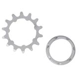 XLC Croona 1 1/8" 14 tanden, mat, chroom, voor volwassenen, uniseks, meerkleurig (meerkleurig), eenheidsmaat