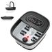 Snailax Opvouwbaar voetbad met massage en verwarming, voetbad met Shiatsu-wielen, 14 warmtestanden, bellen, rood licht, timer, elektrisch voetbad 35 °C - 48 °C, voetmassageapparaat