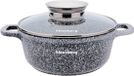 KLAUSBERG 7520 - Casserole avec couvercle - marbre gris - 20 cm - 2,3 litre