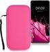 kwmobile Telefoontasje Universeel Neon Roze