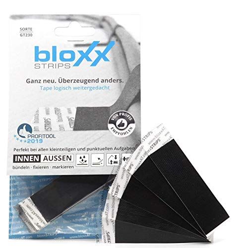 bloxx STRIPS GT230-025090-01 GT230 textieltape, 24 strepen, zwart
