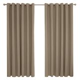 Deconovo Verduisterende Gordijn, 229x229 cm, 2 Stuks, Taupe
