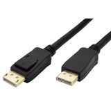ROLINE GREEN DisplayPort Kabel v2.1, 16K@60Hz, 80Gbit/s, UHBR20, DP Male - Male, zwart, 3 m