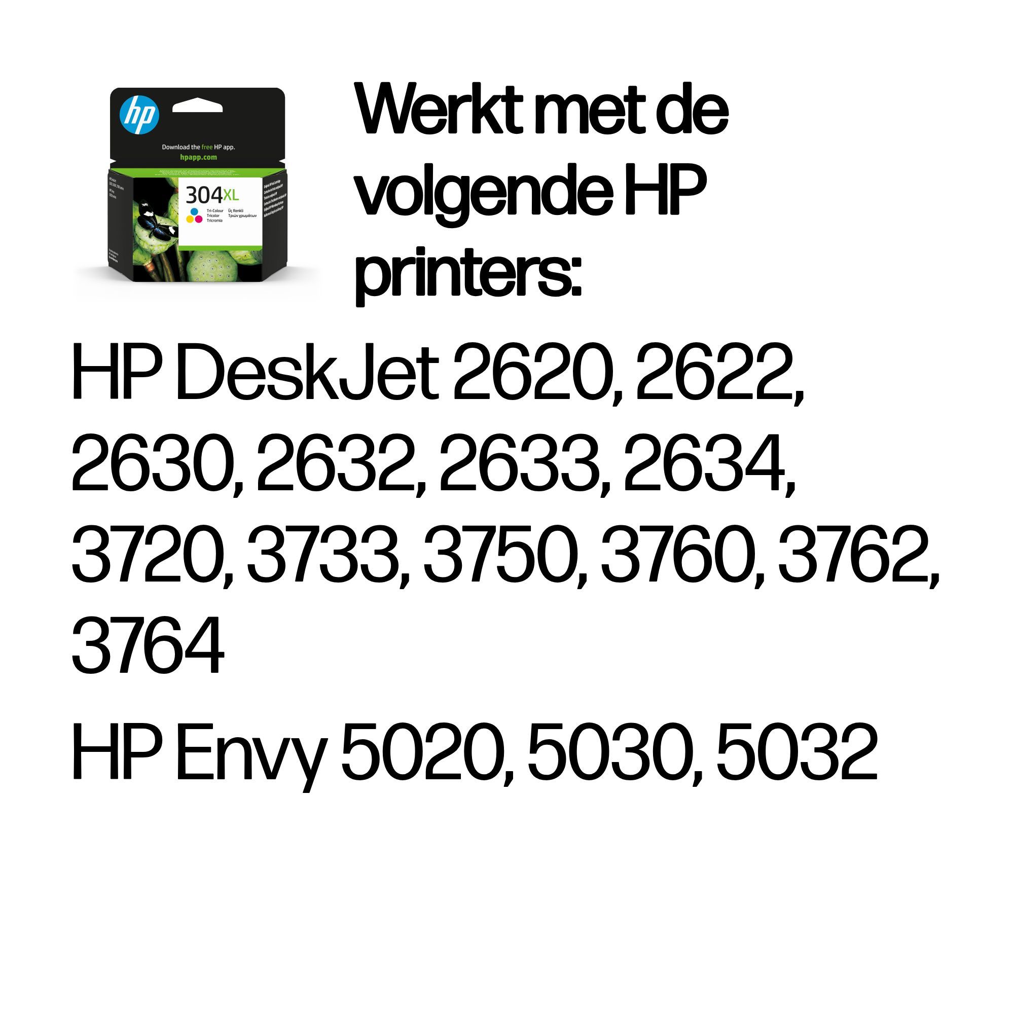 HP 304XL Inktcartridge - Kleur - Origineel