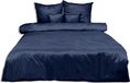 Drap de lit, damas, 100% Coton, haute qualité, 160x200 cm, bleu foncé