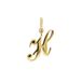 Lucardi Dames Stainless steel goldplated letterhanger - Hanger - Staal - Goudkleurig