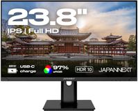 JAPANNEXT Bureaumonitor 23,8 inch FULL HD 75 Hz IPS USB-C 65W