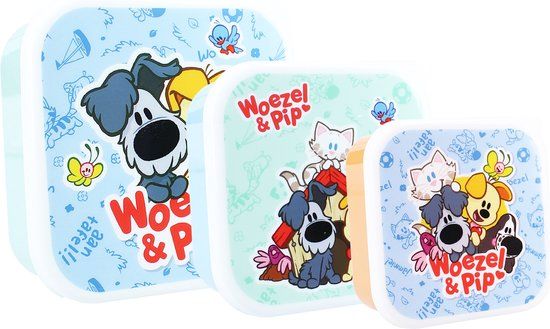 Vadobag Woezel & Pip - Snackbox en Fruitdoos - 3in1