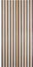 DEGOR BV Rideau de porte/moustiquaire - Rubans marron/beige - 90x220 cm