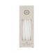 Bougies de table fines, blanc, 17 cm, par 10