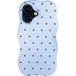 Selencia Vivid Wavy Backcover met MagSafe voor de Apple iPhone 16 - Happy Dots Digital Sky