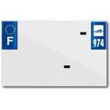 Top Plaq Blanco PVC nummerplaatstrip Top Plaq Dep.974