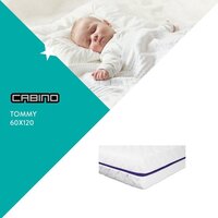 Aerosleep Cabino Ledikant Matras Koudschuim Tommy 60 x 120 cm - Wit