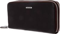 bruno banani Leren Portemonnee New York Double Zip Around Wallet Brown