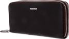 bruno banani Portefeuille en cuir New York Double Zip Around Wallet Marron
