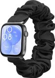 kwmobile elastisch bandje voor smartwatch - geschikt voor Huawei Watch Fit 3 / Fit 4 - Horlogebandje van katoen - In zwart
