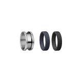 BERING Herren Ring in silber gebürstet - Arctic Symphony Collection mit Edelstahl - Symphony-Set-B