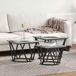 Maison Exclusive - Table basse, set de 3 pièces, gris Sonoma, 50 x 50 x 40 cm