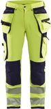 Blåkläder High Visibility Werkbroek 1997 met 4-Weg Stretch High Vis Geel/Marineblauw - Maat 104