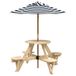 VidaXL Table de jardin bleue