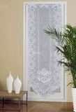 Merkloos / Sans marque Holland Connections Netto deurgordijnpaneel kanten deurgordijnen - Franse vintage doorschijnend gordijn voor glazen deur - wit - 61 x 183 cm
