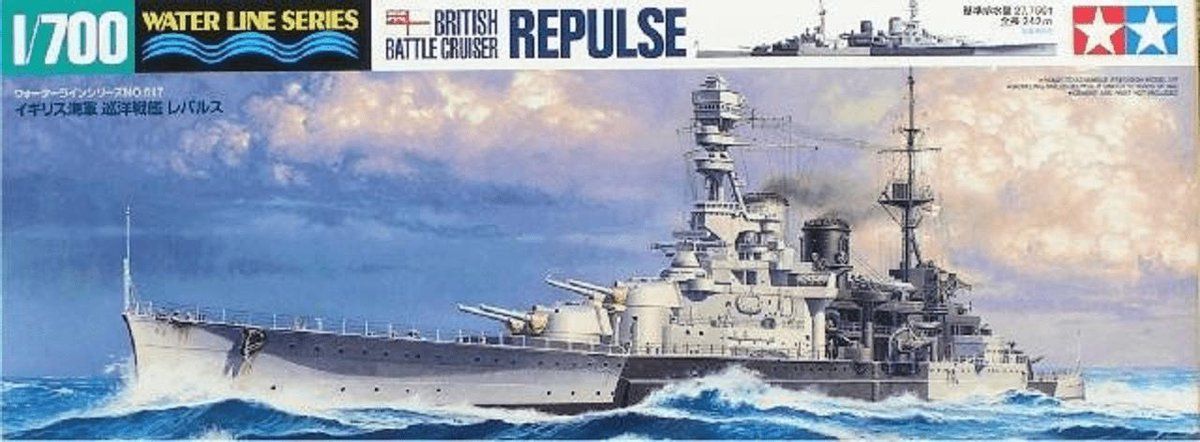 Tamiya British Battle Cruiser Repulse 1:700 - 31617